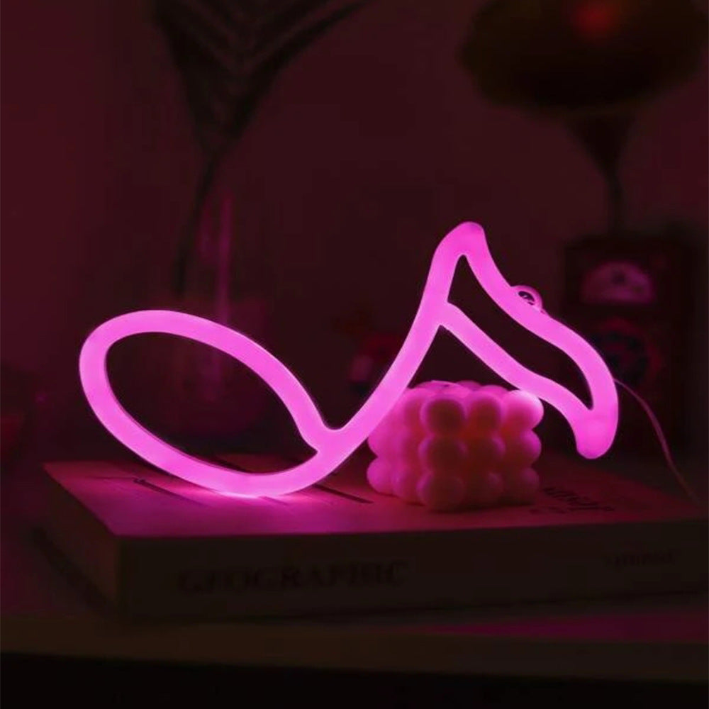 Neon Musiknotenlampe
