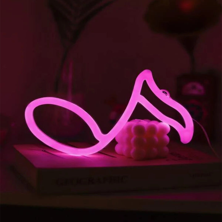 Neon Musiknotenlampe