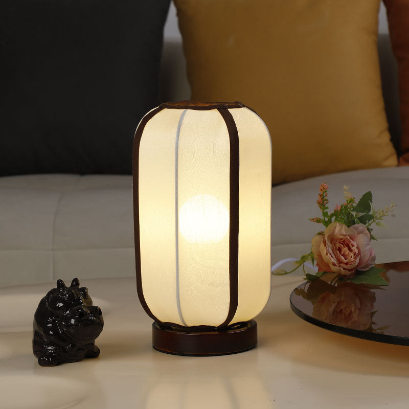 Leinen Laternenstil Nachttischlampe