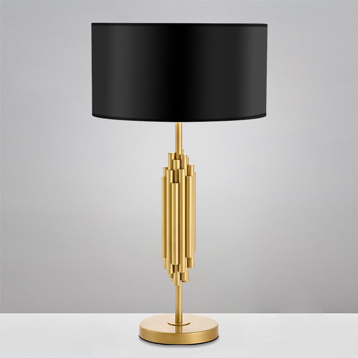 Skulpturale Gold Akzent Tischlampe