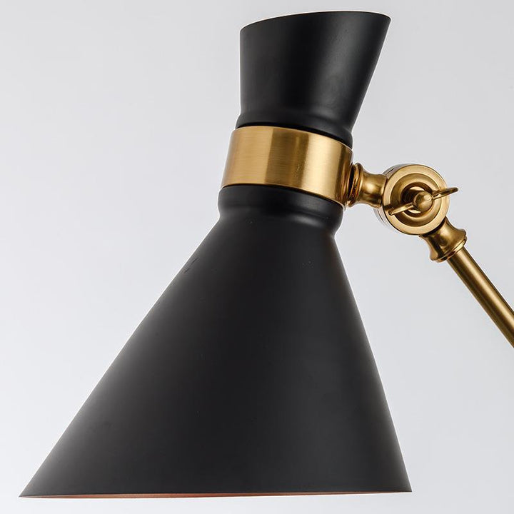 Mid-Century Modern Schreibtischlampe mit verstellbarem Schirm