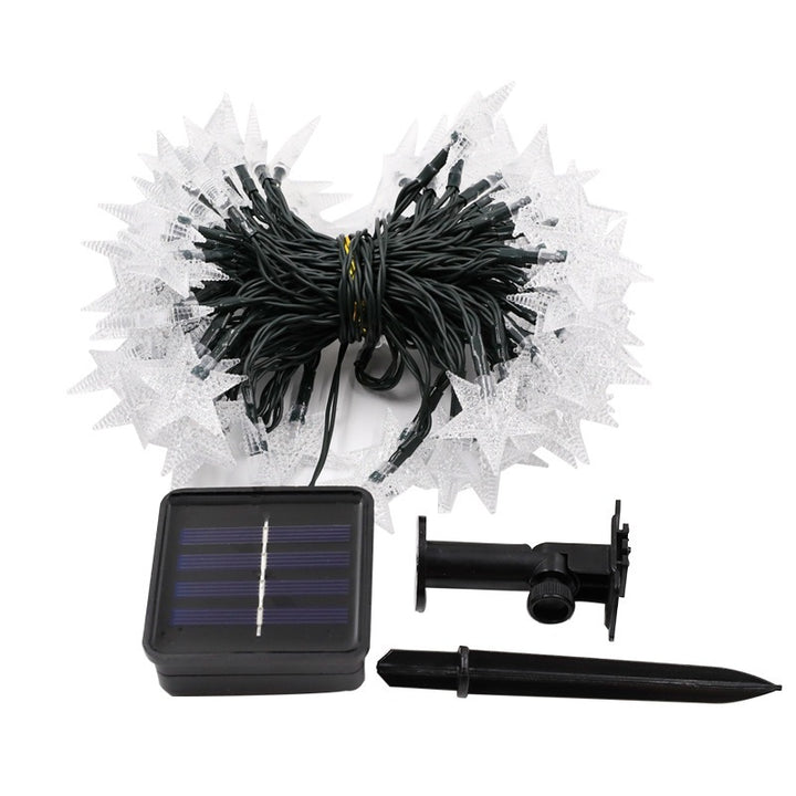 Solarbetriebene sternförmige Lichterkette