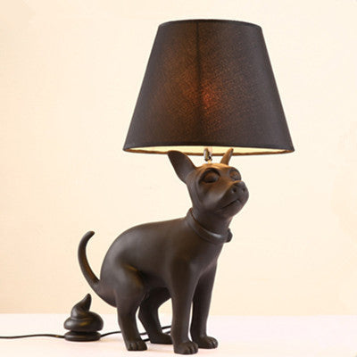 Künstlerische Hundetischlampe