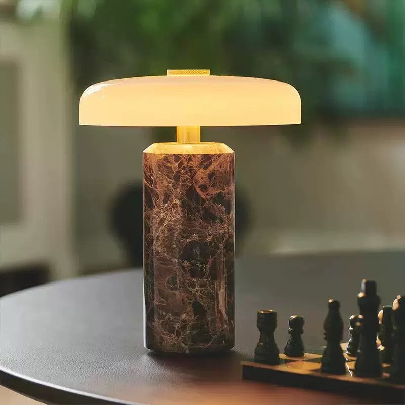Moderne Marmorfuß Tischlampe