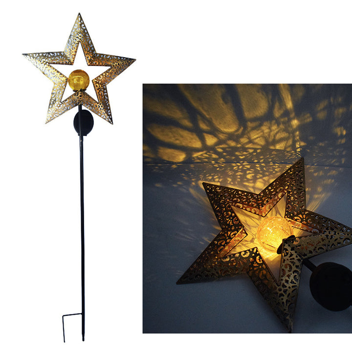 Solarbetriebene Filigrane Halbmond Stake Laterne