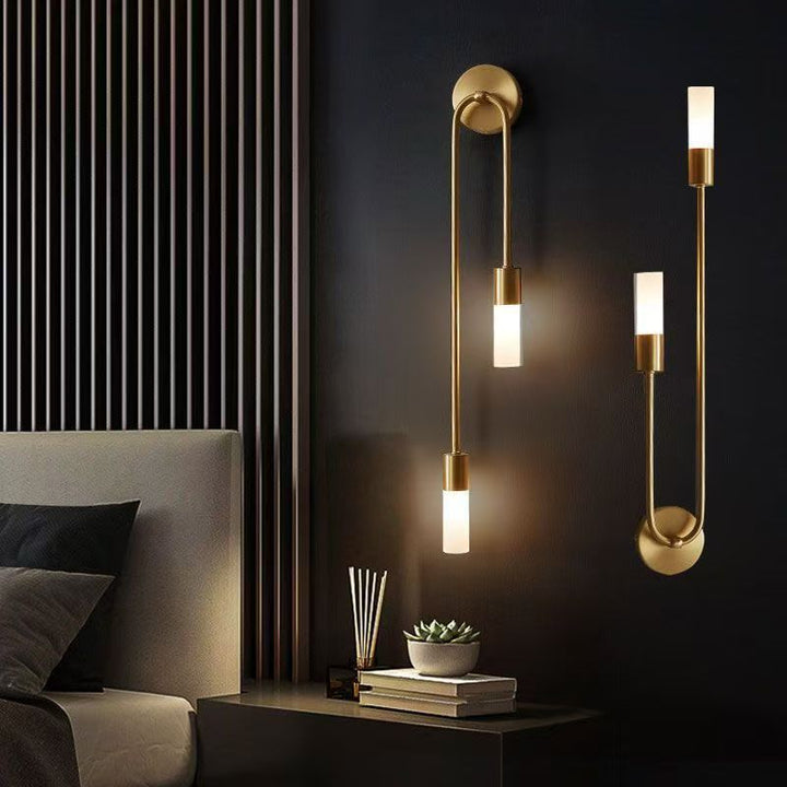 Moderne Doppeldraht-Wandlampe