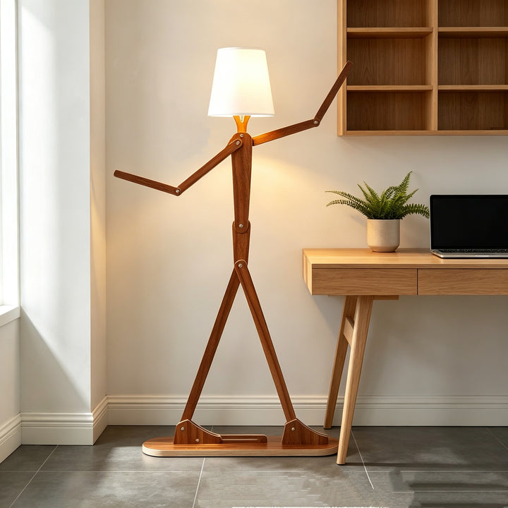 Kreative posierbare Stehlampe
