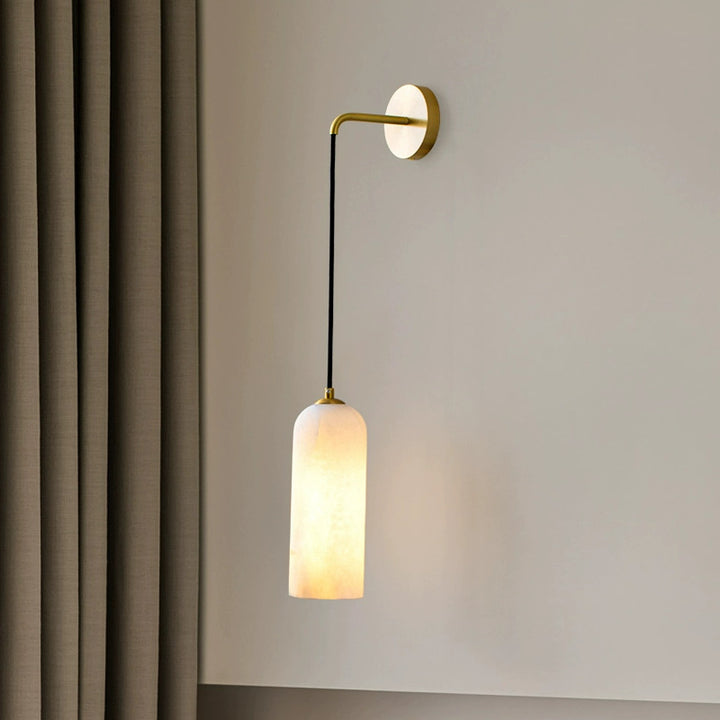Minimalistische Alabaster Marmor-Effekt Wand Pendelleuchte