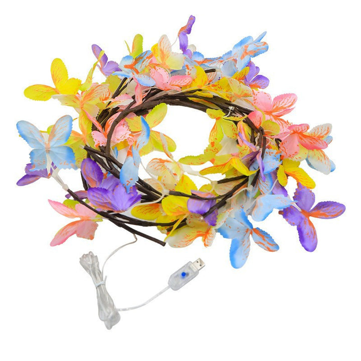 Verschnörkelte LED Kirschblüten Wandleuchte