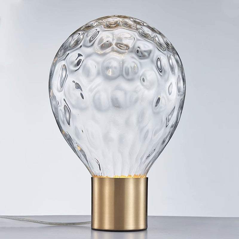 Künstlerische Glastischlampe