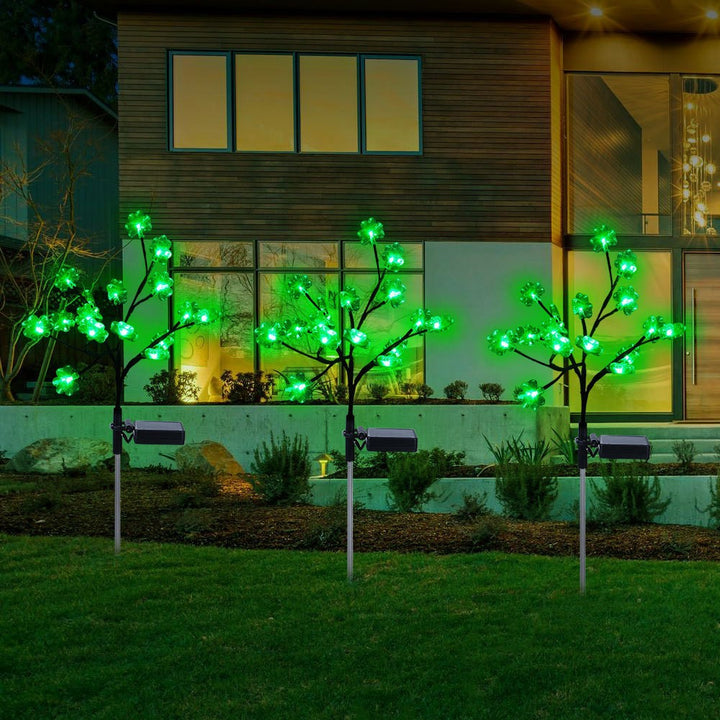 Solarbetriebene dekorative Blumen Gartenbeleuchtung