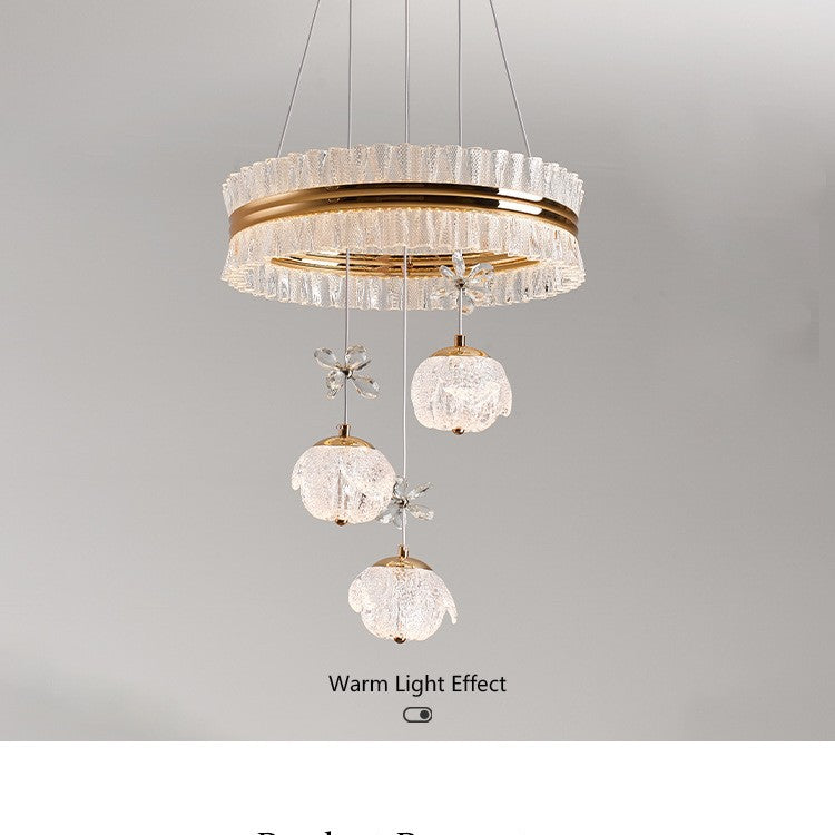 Moderne Boho Kristall Pendelleuchte