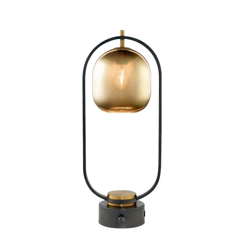 Minimalistische Glas Akzent Tischlampe