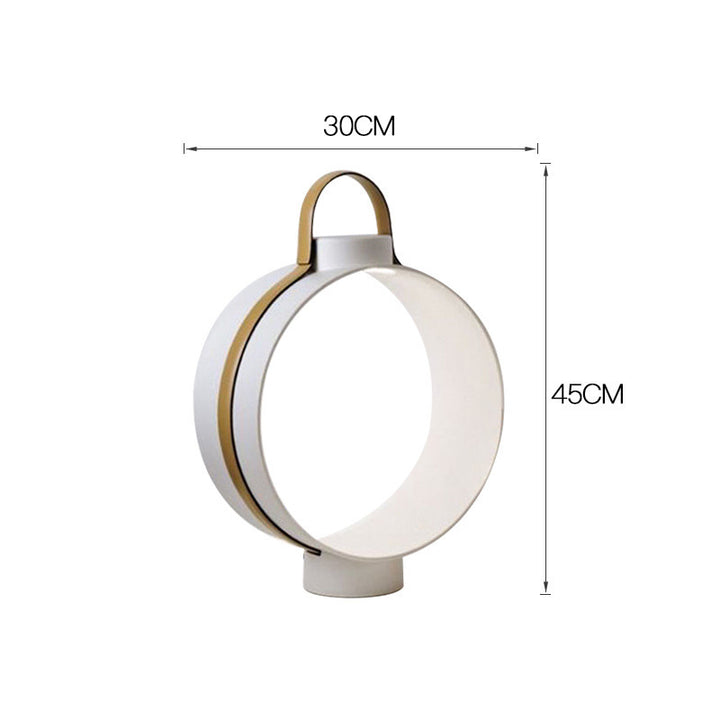 Moderne Kreisförmige Tragbare Tischlampe