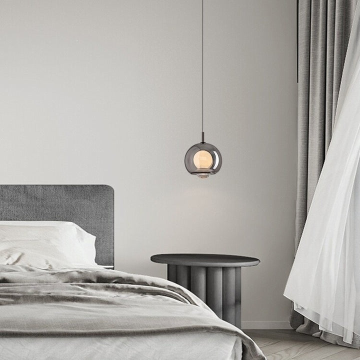 Moderne Glas Kugel Pendelleuchte