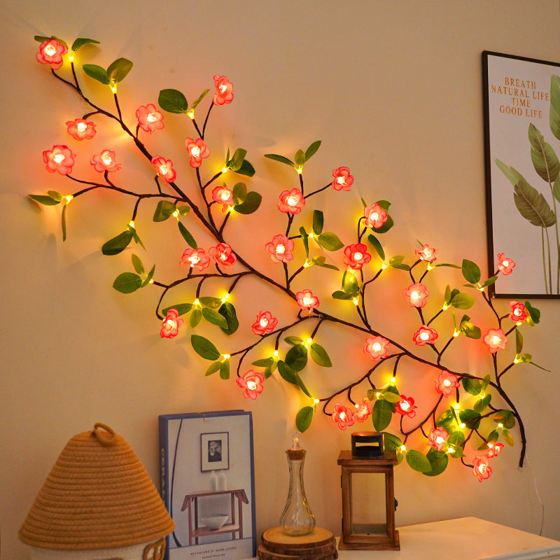 Herbstliche dekorative LED-Ahornblatt-Wandgirlande