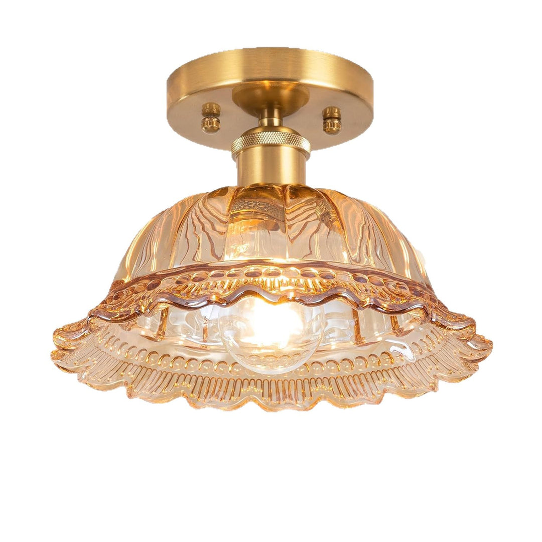 Elegante Glashaube Deckenleuchte