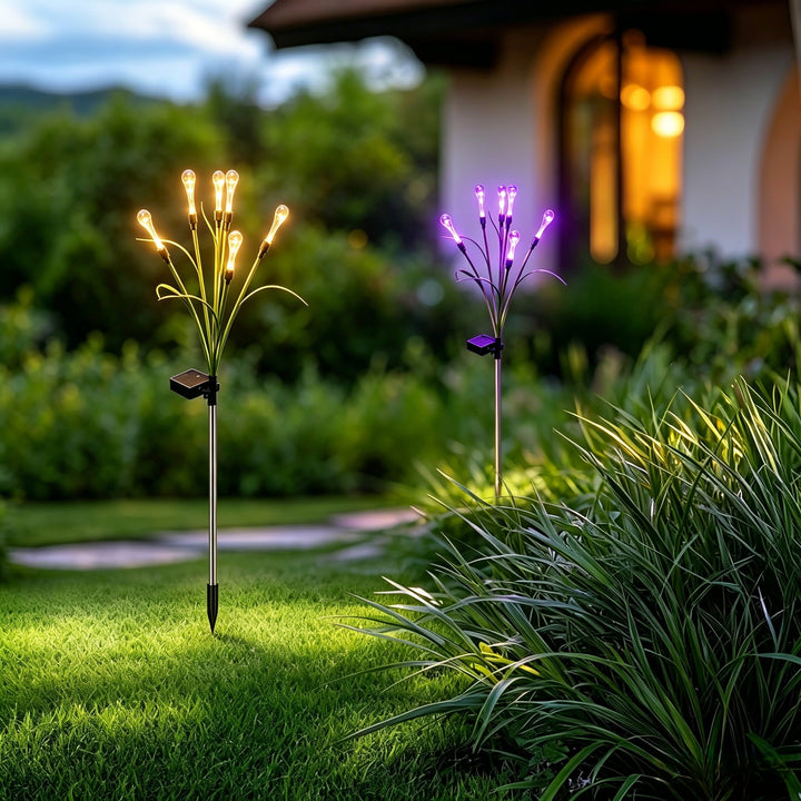 Solarbetriebene Blumen-LED-Gartenstecker