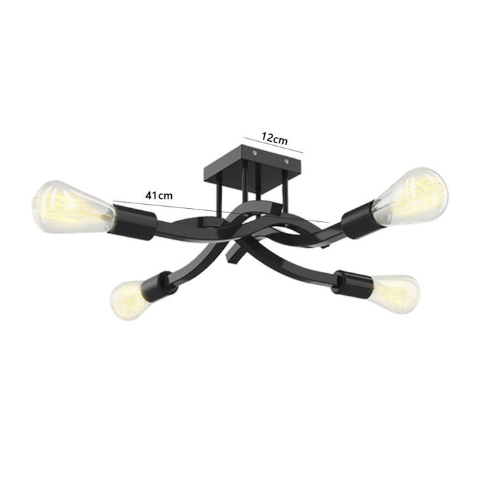 Künstlerische Wirbel-Deckenlampe