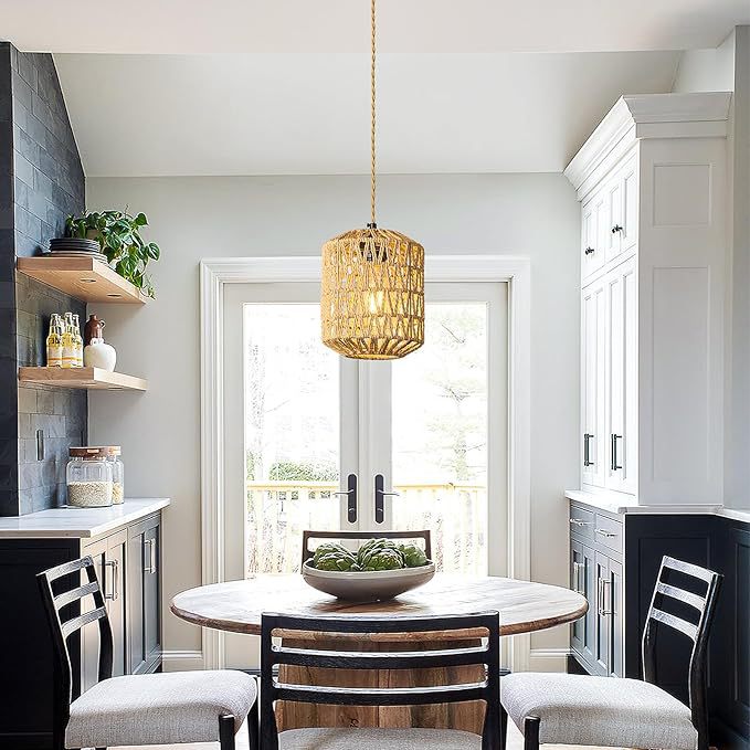 Gewebte Pendelleuchte