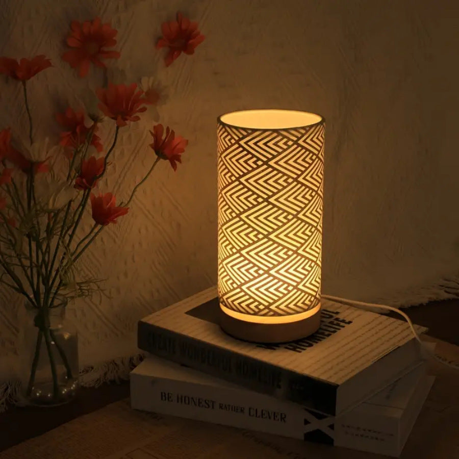 Moderne USB-betriebene geometrische Tischlampe