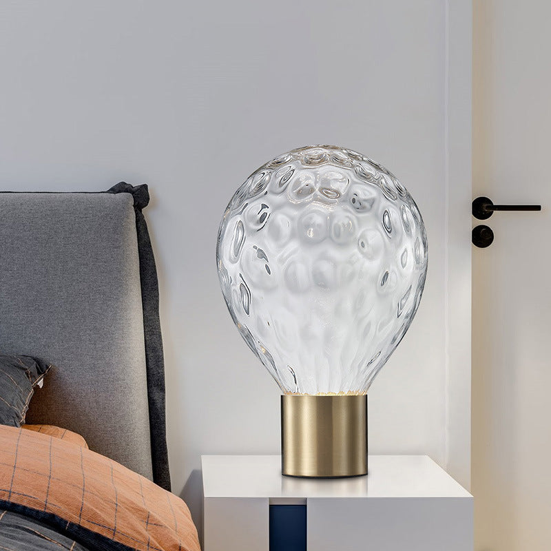 Künstlerische Glastischlampe