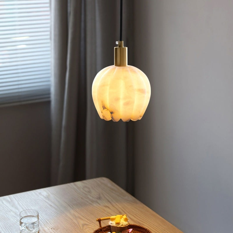 Elegante Alabaster Pendelleuchte