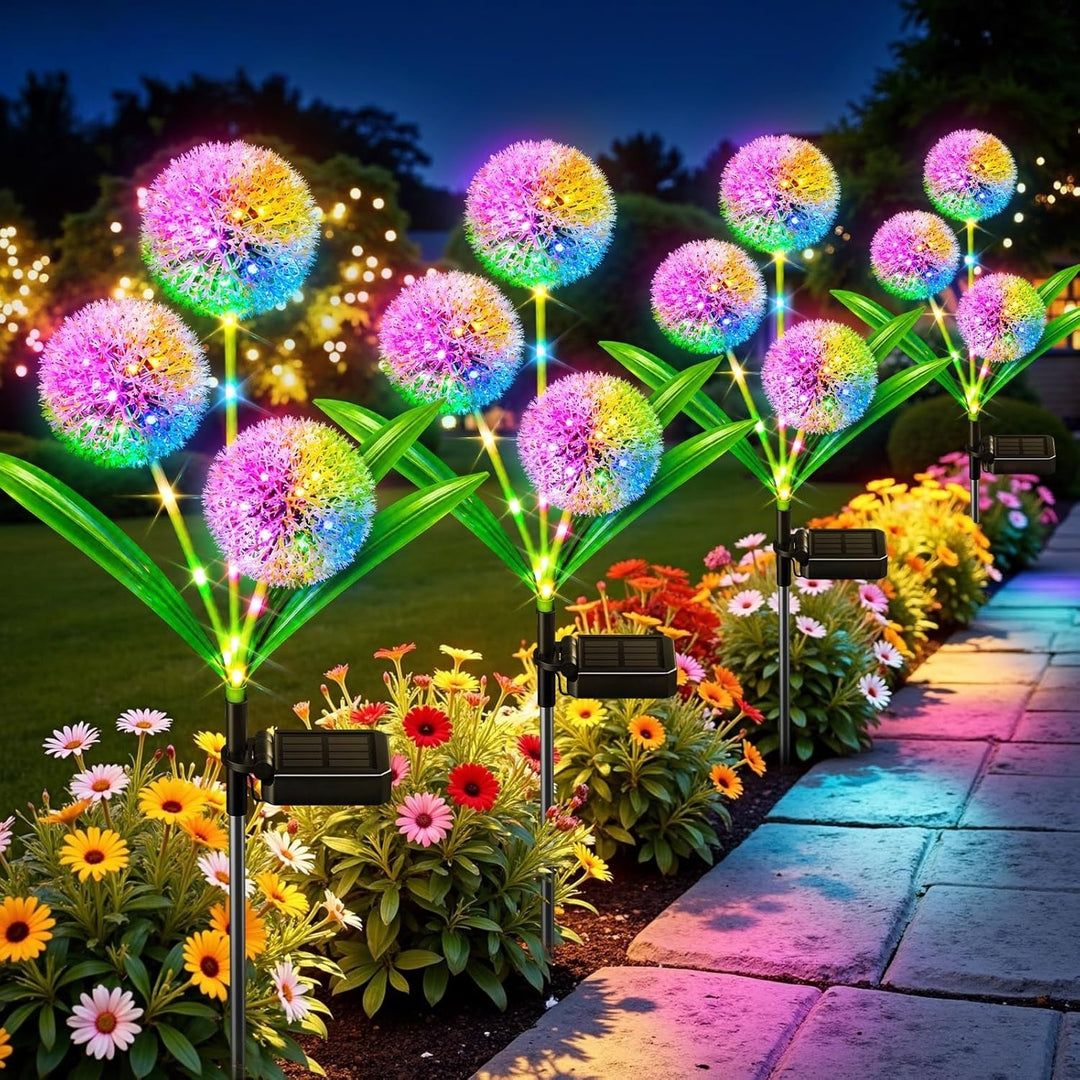 Dekorative LED Löwenzahn Gartensteckerlichter