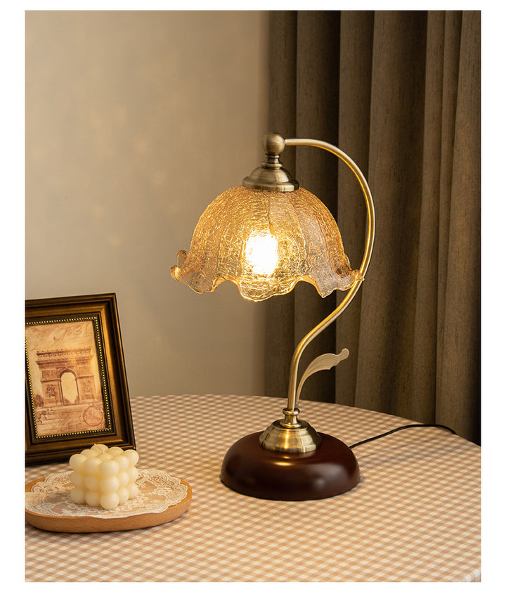 Vintage-inspirierte Glas Tischlampe