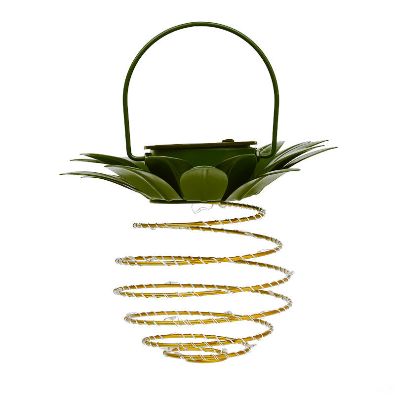 Spiral Pendel LED Hängetopflampe mit Faux-Tropenblatt-Oben