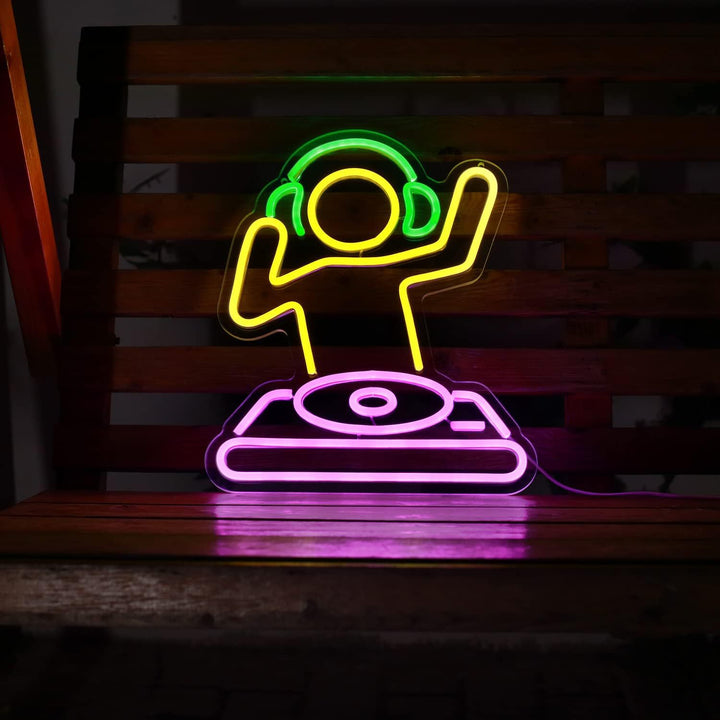 Niedliche Cartoon-Pilz Neon-LED-Wandleuchte mit acryl Rücken