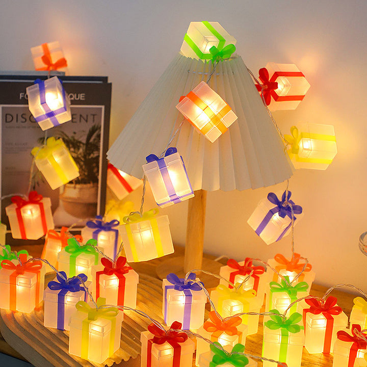 Dekorative Geschenkbox Lichterkette