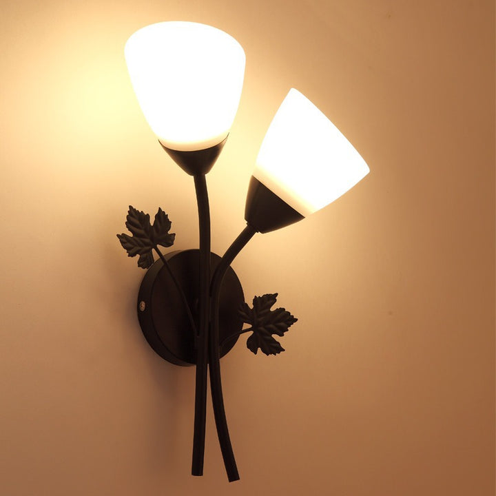 Dekorativer Blatt Wandlicht