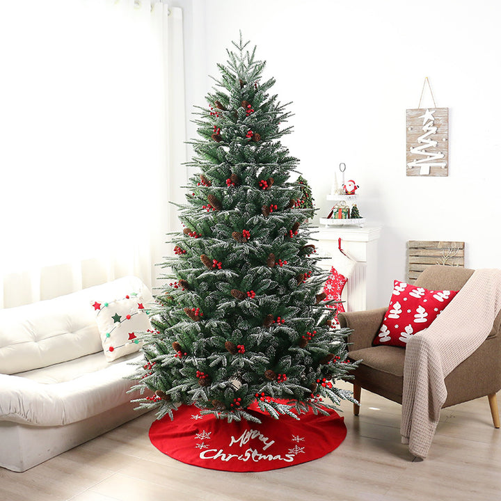 Schneebedeckter Weihnachtsbaum