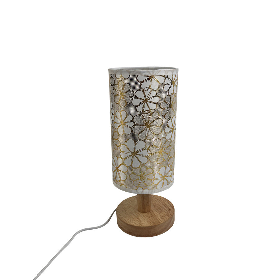 USB-betriebene Tischlampe mit floralem Muster