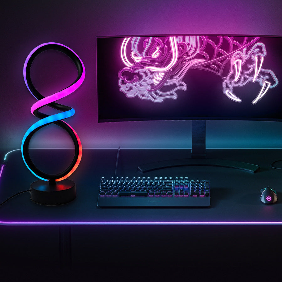 Infinity Loop LED Tischlampe