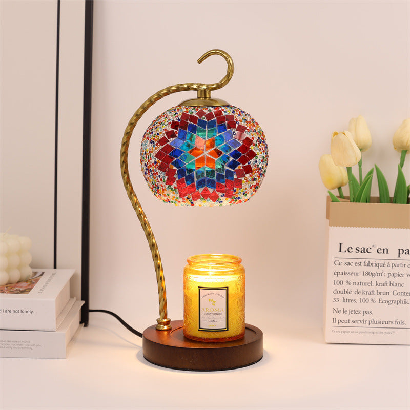 Mosaik Glas Tischlampe