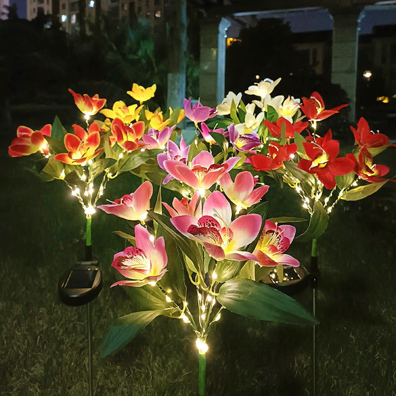 Solarbetriebene LED dekorative Blumen Gartenstecker