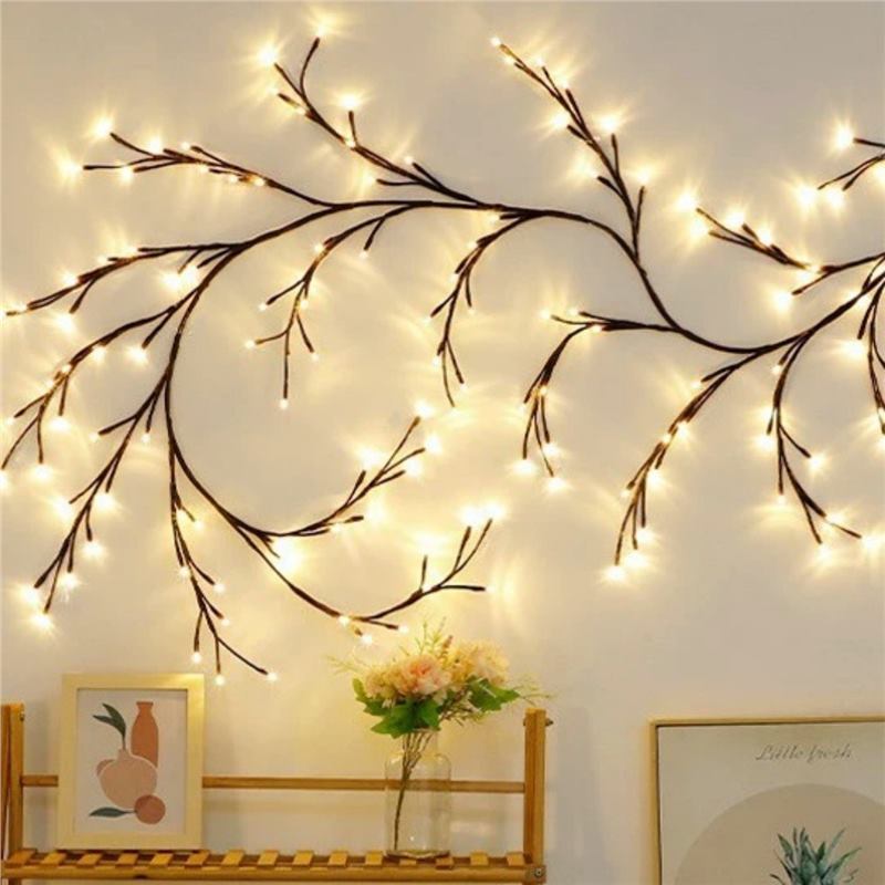 Verschnörkelte LED Kirschblüten Wandleuchte