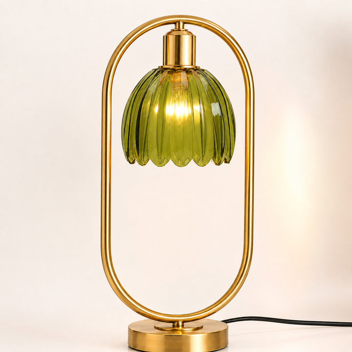 Moderne Kristallglobus-Tischlampe