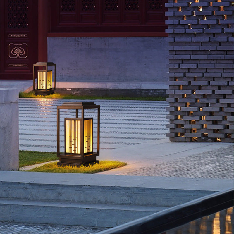 Japanisch inspirierte Außenlaterne