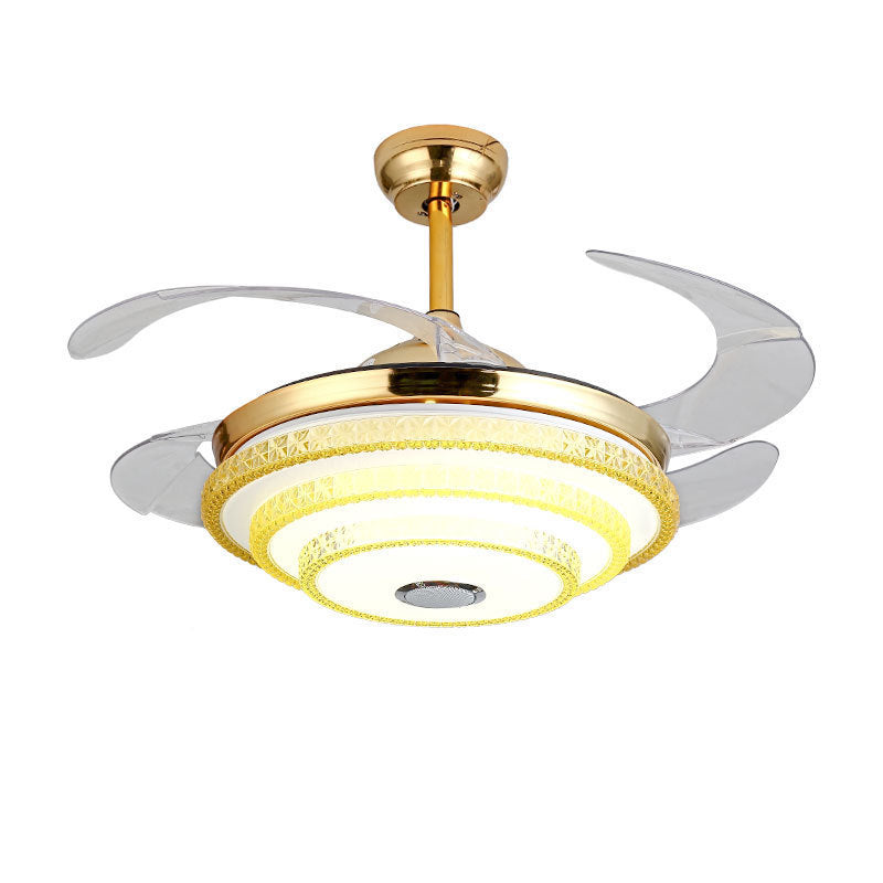 Zeitgenössische Deckenventilator Lichtinstallation
