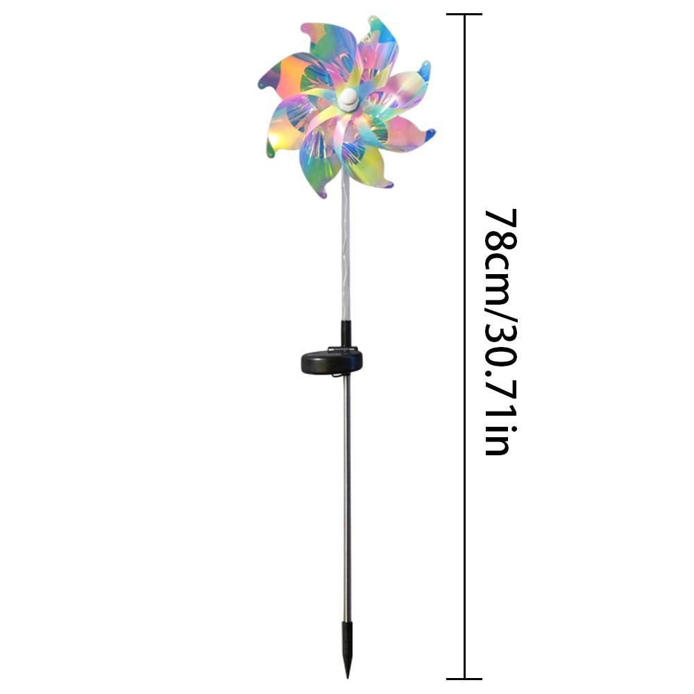 LED Solar-betriebene drehende Windrad Weg Stake Lichter