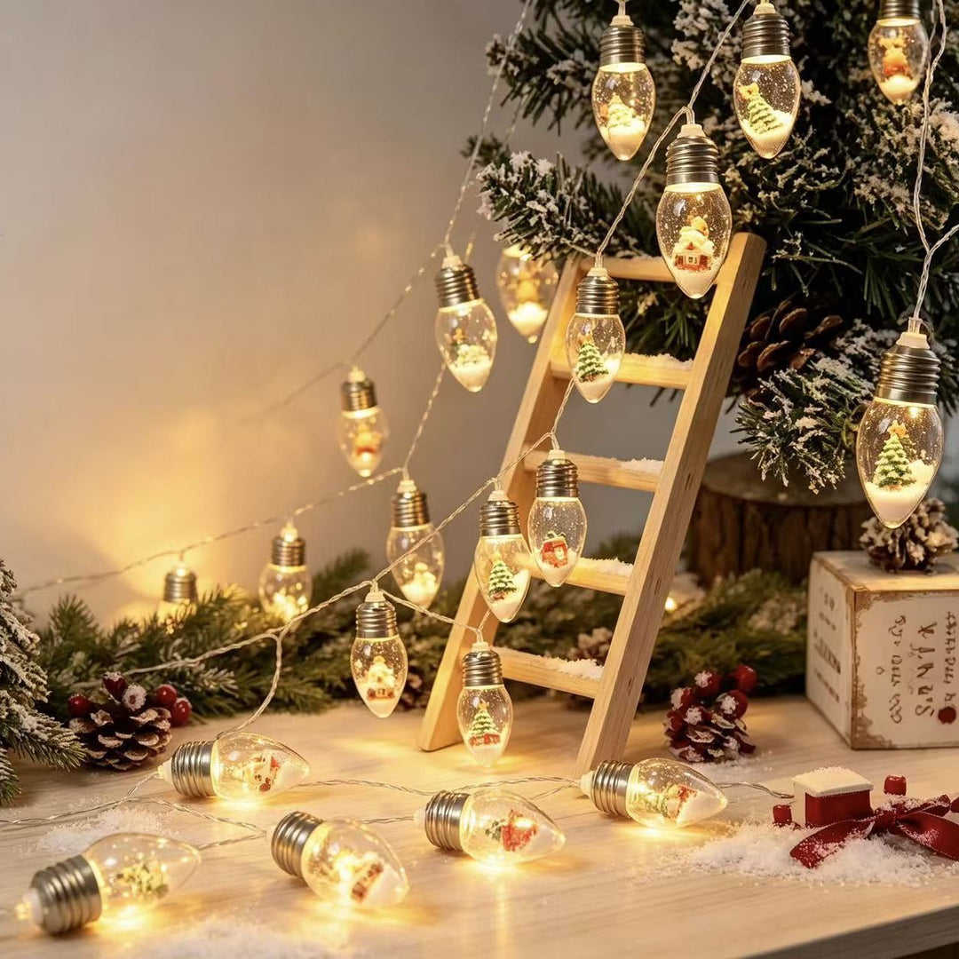 Weihnachts-Schneekugel-LED-Lampen-Lichterkette