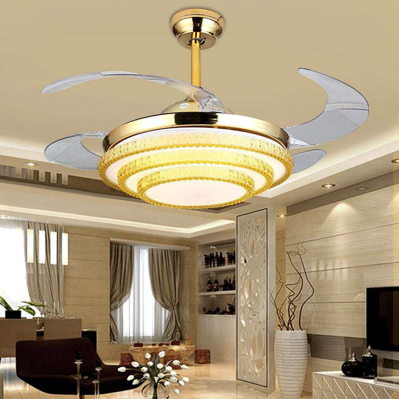 Zeitgenössische Deckenventilator Lichtinstallation
