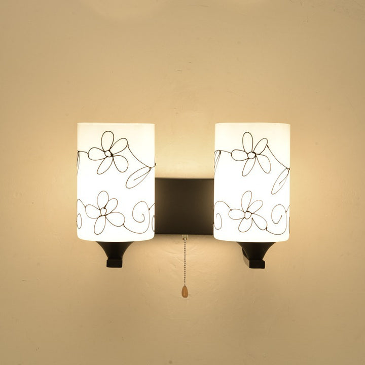 Künstlerische Blumendesign Wandlampe