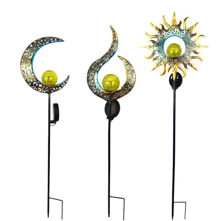 Solarbetriebene Filigrane Halbmond Stake Laterne