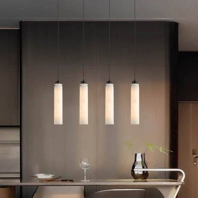 Moderne Marmor Zylinder Pendelleuchte