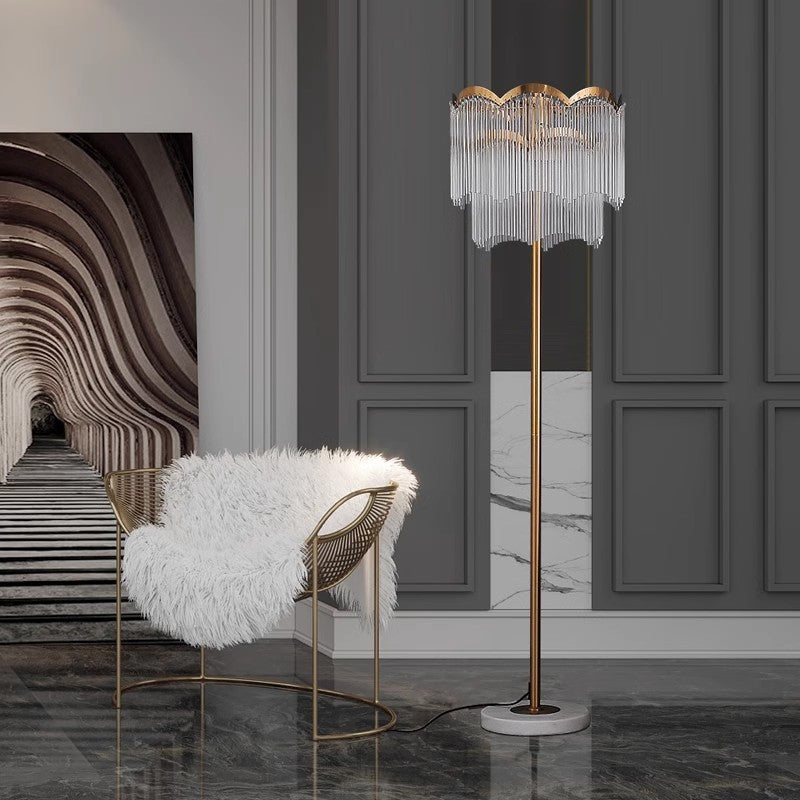 Moderne Kristallglas Stehlampe