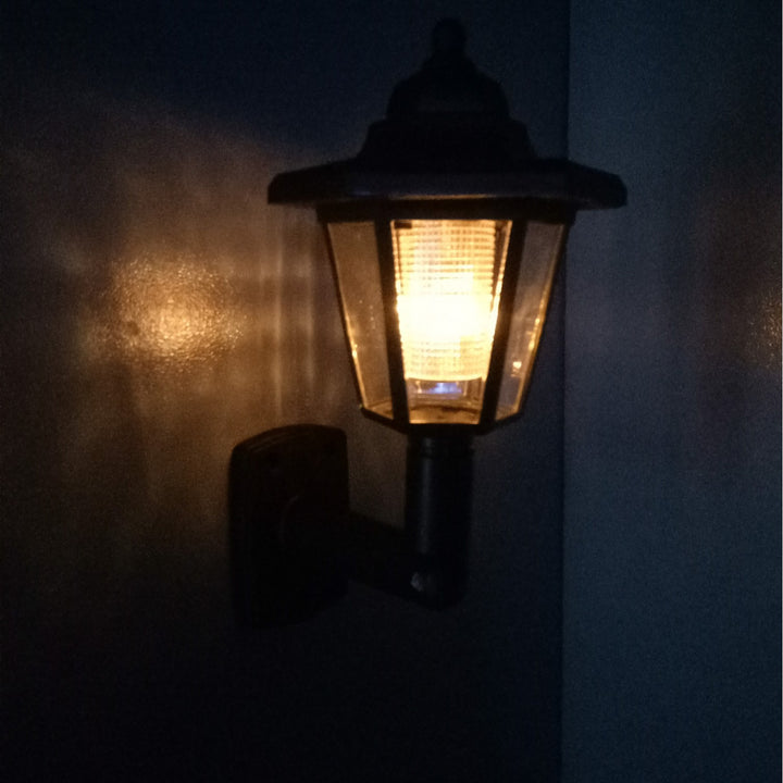 Wandmontage Vintage Laterne Flammeffekt LED Außenwandleuchte